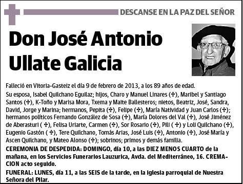 ULLATE GALICIA,JOSE ANTONIO