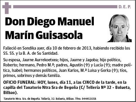 MARIN GUISASOLA,DIEGO MANUEL