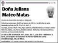 MATEO MATAS,JULIANA
