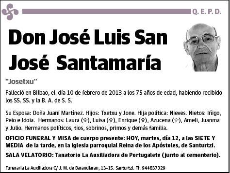 SAN JOSE SANTAMARIA,JOSE LUIS