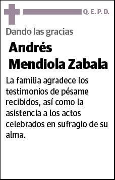 MENDIOLA ZABALA,ANDRES