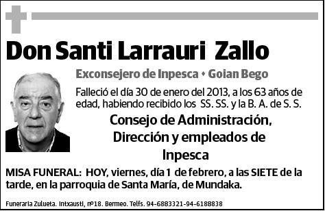 LARRAURI ZALLO,SANTI