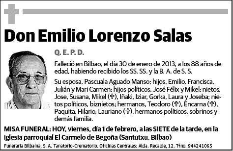 LORENZO SALAS,EMILIO