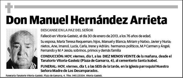 HERNANDEZ ARRIETA,MANUEL