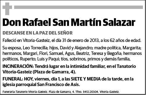 SAN MARTIN SALAZAR,RAFAEL