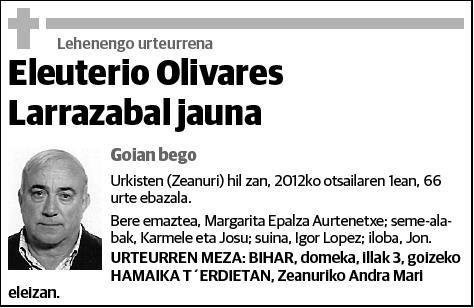 OLIVARES LARRAZABAL,ELEUTERIO