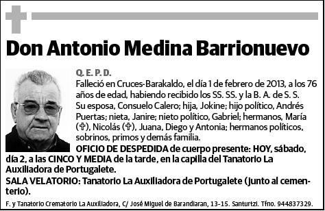 MEDINA BARRIONUEVO,ANTONIO