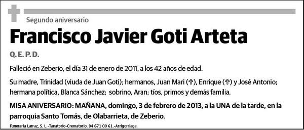 GOTI ARTETA,FRANCISCO JAVIER