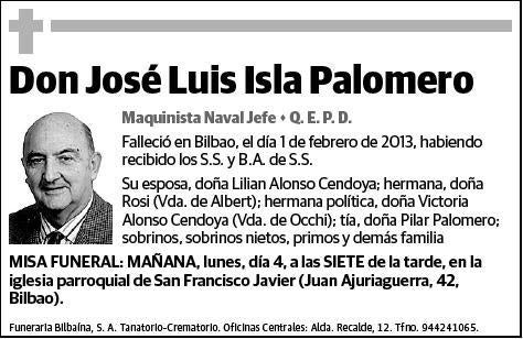 ISLA PALOMERO,JOSE LUIS