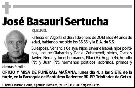 BASAURI SERTUCHA,JOSE