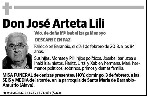 ARTETA LILI,JOSE