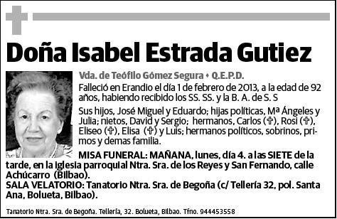 ESTRADA GUTIEZ,ISABEL