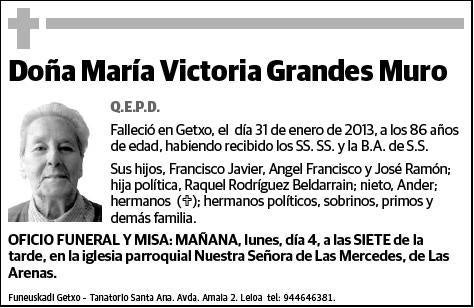 GRANDES MURO,MARIA VICTORIA