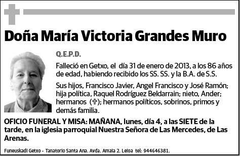 GRANDES MURO,MARIA VICTORIA