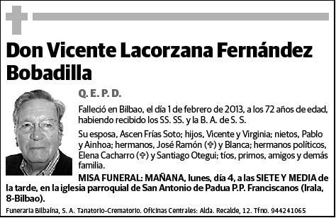 LACORZANA FERNANDEZ BOBADILLA,VICENTE