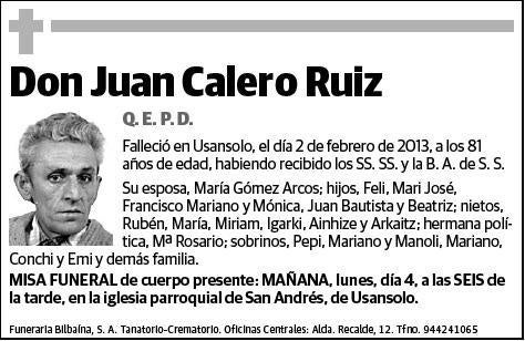 CALERO RUIZ,JUAN