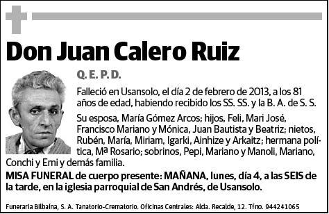 CALERO RUIZ,JUAN