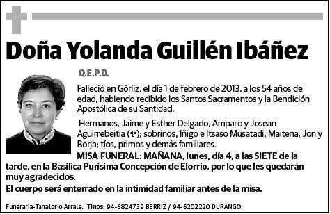 GUILLEN IBAÑEZ,YOLANDA