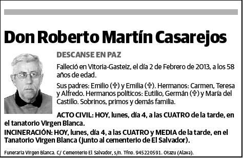 MARTIN CASAREJOS,ROBERTO