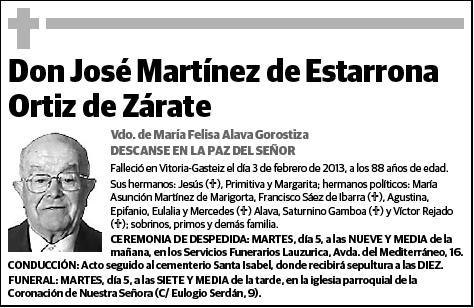 MARTINEZ DE ESTARRONA,JOSE