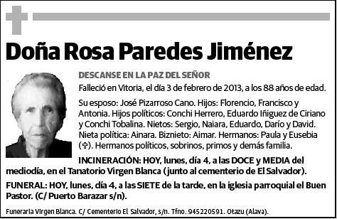 PAREDES JIMENEZ,ROSA