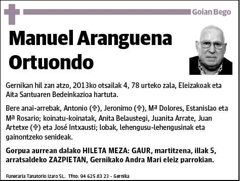 ARANGUENA ORTUONDO,MANUEL