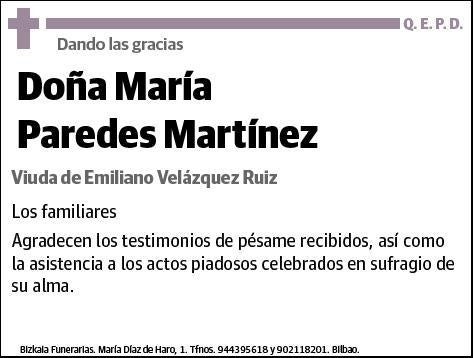 PAREDES MARTINEZ,MARIA