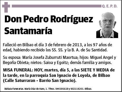 RODRIGUEZ SANTAMARIA,PEDRO