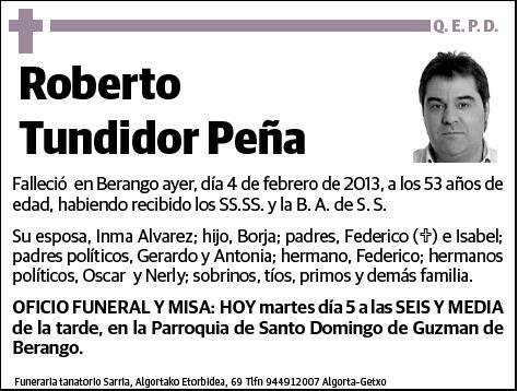 TUNDIDOR PEÑA,ROBERTO