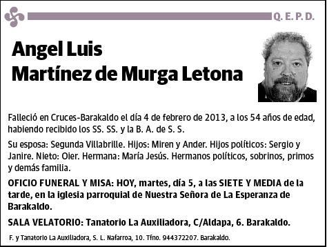 MARTINEZ DE MURGA LETONA,ANGEL LUIS