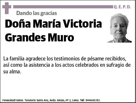 GRANDES MURO,MARIA VICTORIA