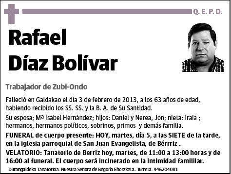 DIAZ BOLIVAR,RAFAEL