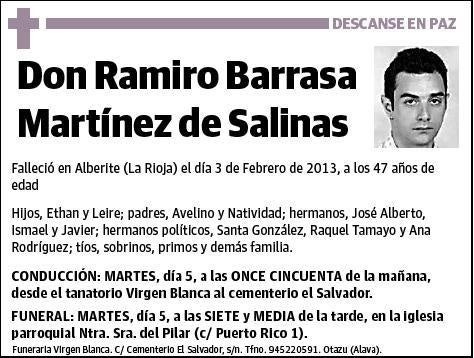 BARRASA MARTINEZ DE SALINAS,RAMIRO