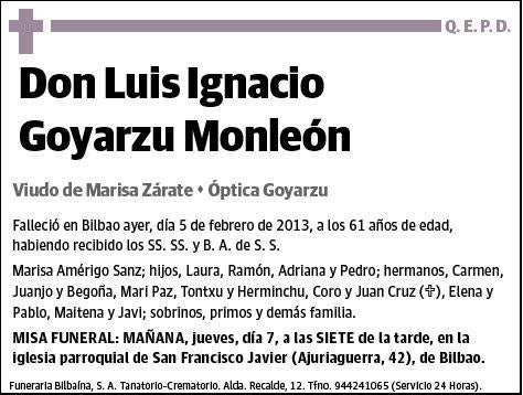 GOYARZU MONLEON,LUIS IGNACIO