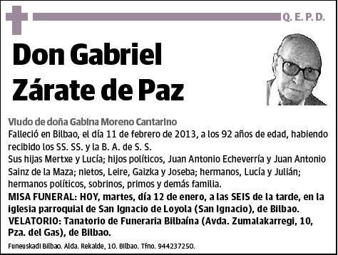 ZARATE DE PAZ,GABRIEL