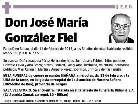 GONZALEZ FIEL,JOSE MARIA