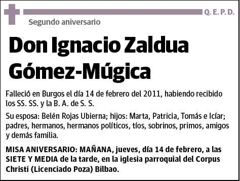 ZALDUA GOMEZ-MUGICA,IGNACIO