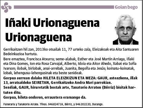 URIONAGUENA URIONAGUENA,IÑAKI