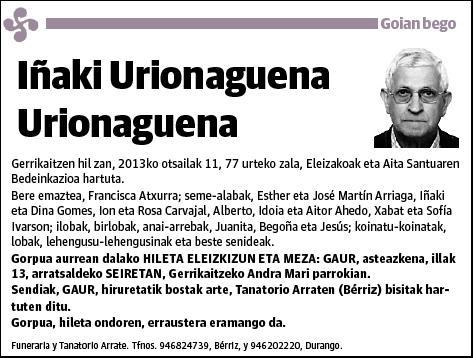 URIONAGUENA URIONAGUENA,IÑAKI