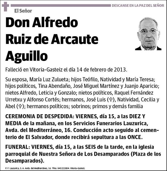 RUIZ DE ARCAUTE AGUILLO,ALFREDO