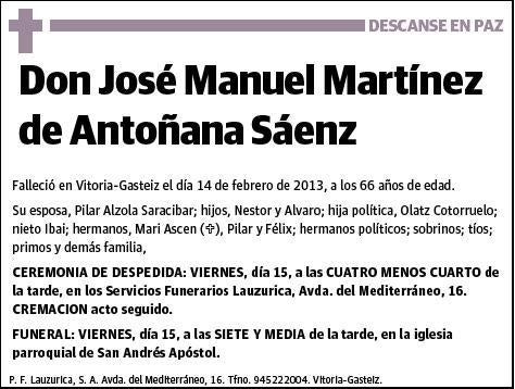 MARTINEZ DE ANTOÑANA SAENZ,JOSE MANUEL