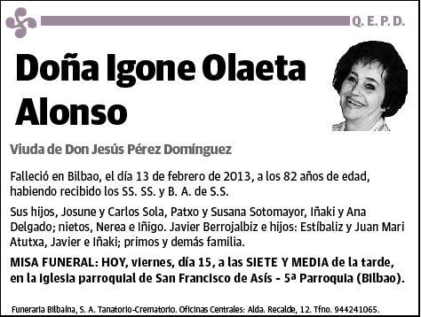 OLAETA ALONSO,IGONE