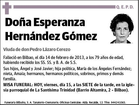 HERNANDEZ GOMEZ,ESPERANZA