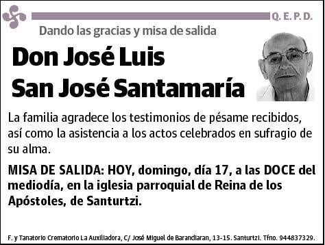 SAN JOSE SANTAMARIA,JOSE LUIS