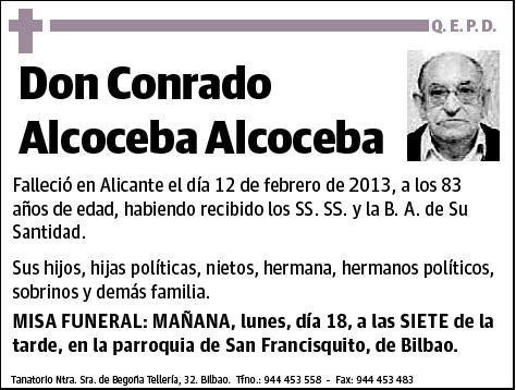 ALCOCEBA ALCOCEBA,CONRADO