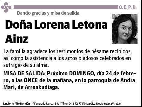 LETONA AINZ,LORENA