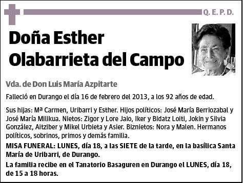 OLABARRIETA DEL CAMPO,ESTHER