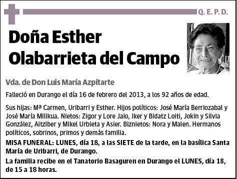 OLABARRIETA DEL CAMPO,ESTHER