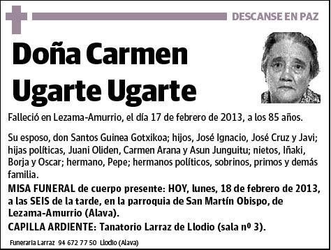 UGARTE UGARTE,CARMEN