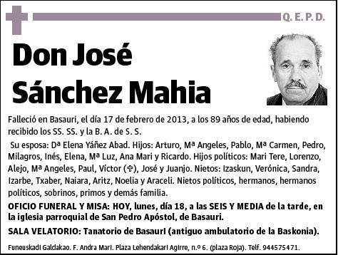 SANCHEZ MAHIA,JOSE